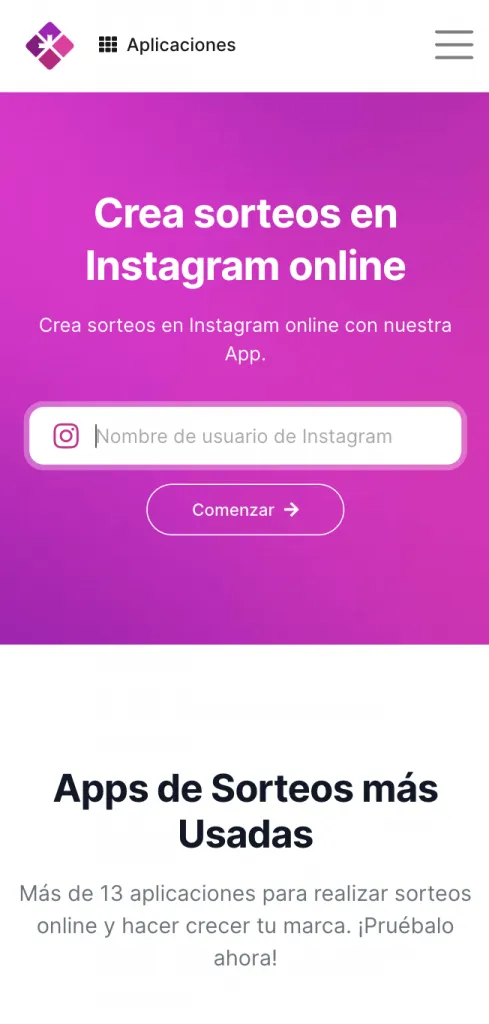 Configurar un sorteo en Instagram con la app