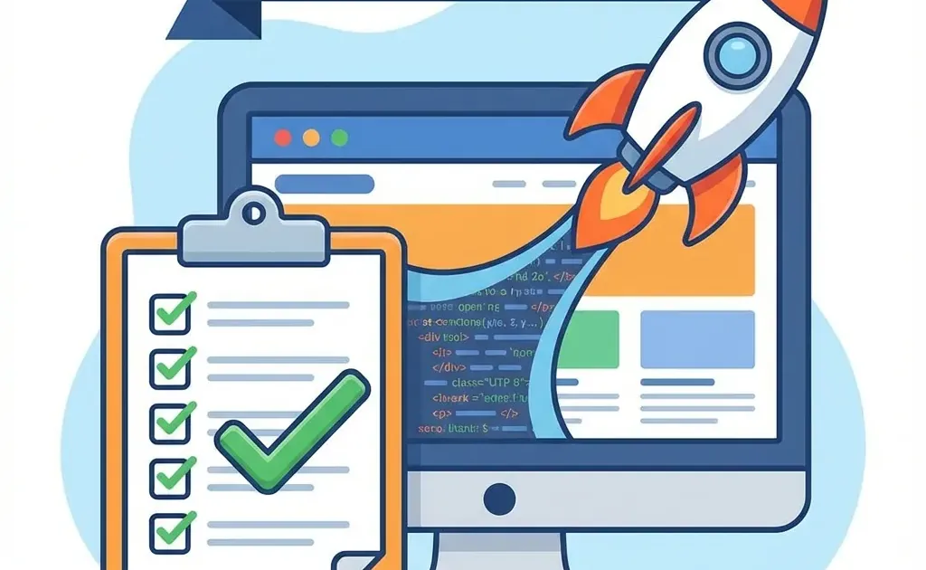 Checklist completo de 50 puntos para lanzar tu página web