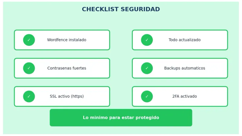 Checklist seguridad WordPress