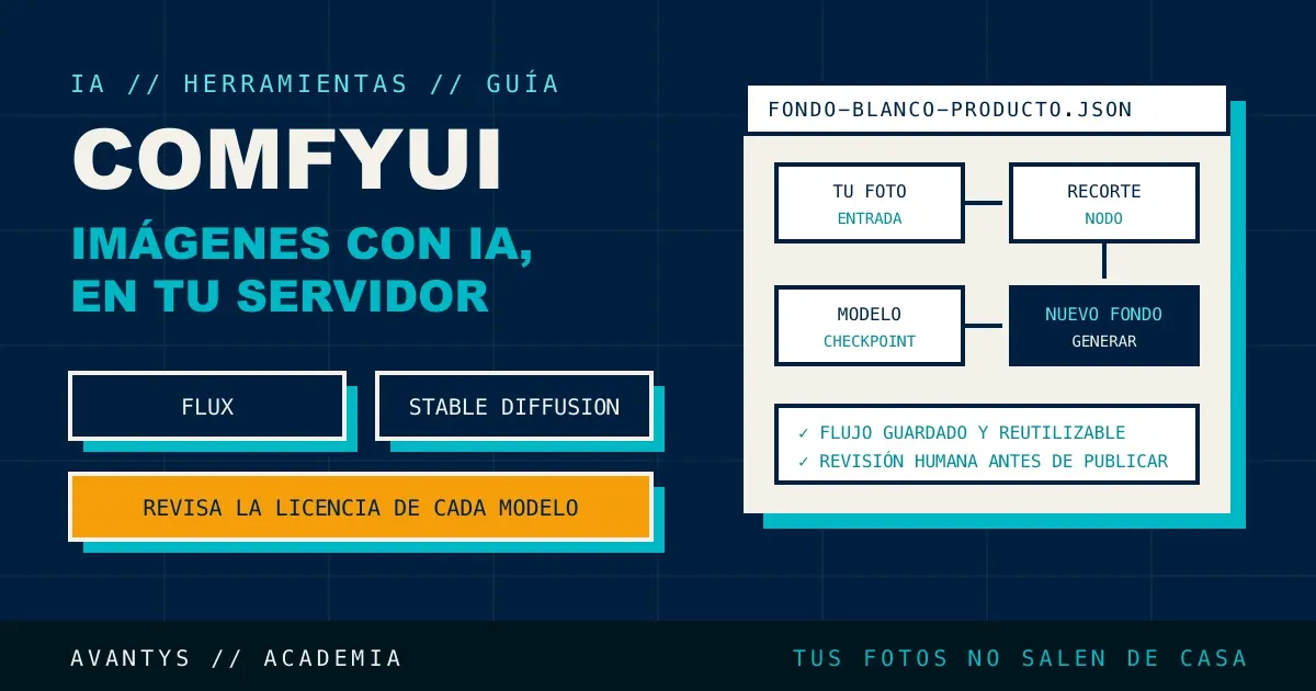 Generar imágenes con IA en tu propio servidor (ComfyUI)