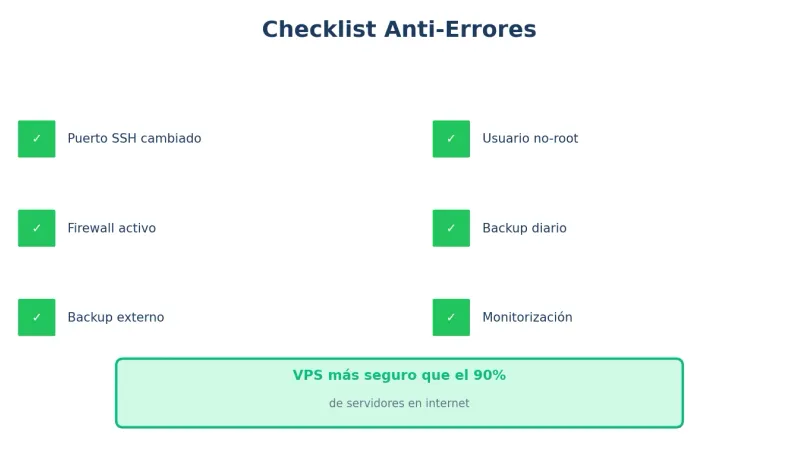 Cómo evitar errores VPS