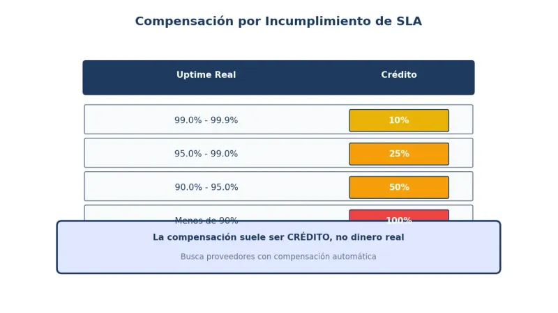 Compensación SLA - Qué esperar de tu proveedor VPS