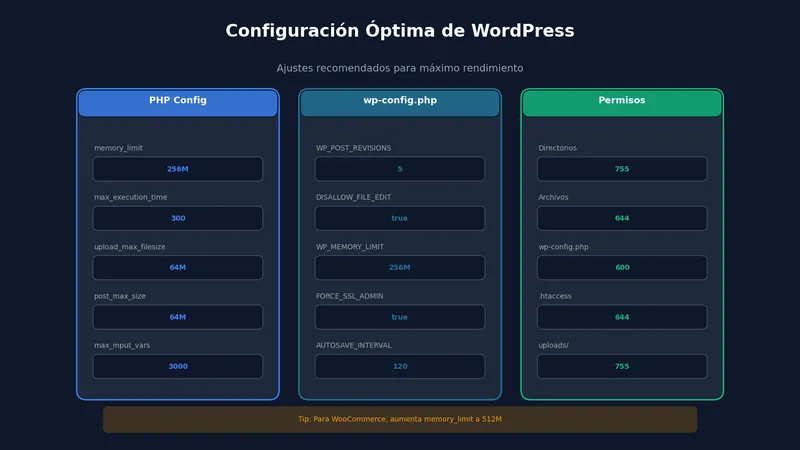 Configuración óptima de WordPress en HestiaCP para máximo rendimiento