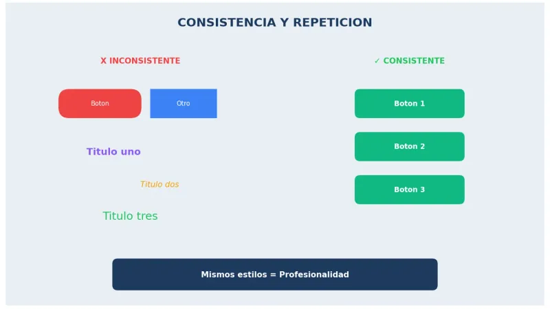 Consistencia visual en diseño web