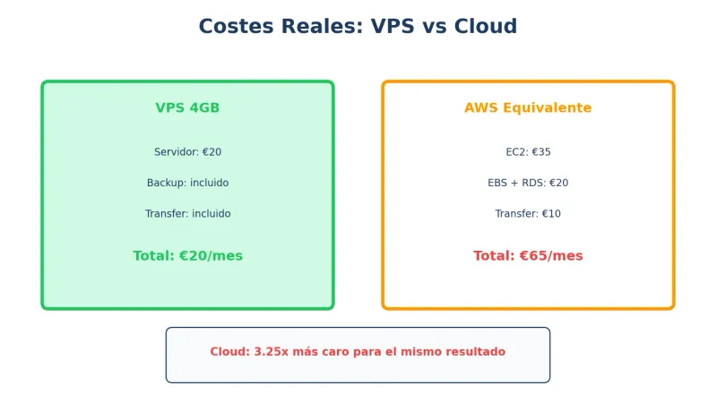 Costes VPS vs Cloud