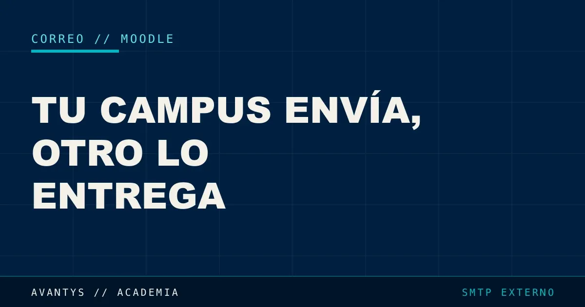 Enviar el Correo de Moodle por una Plataforma Externa