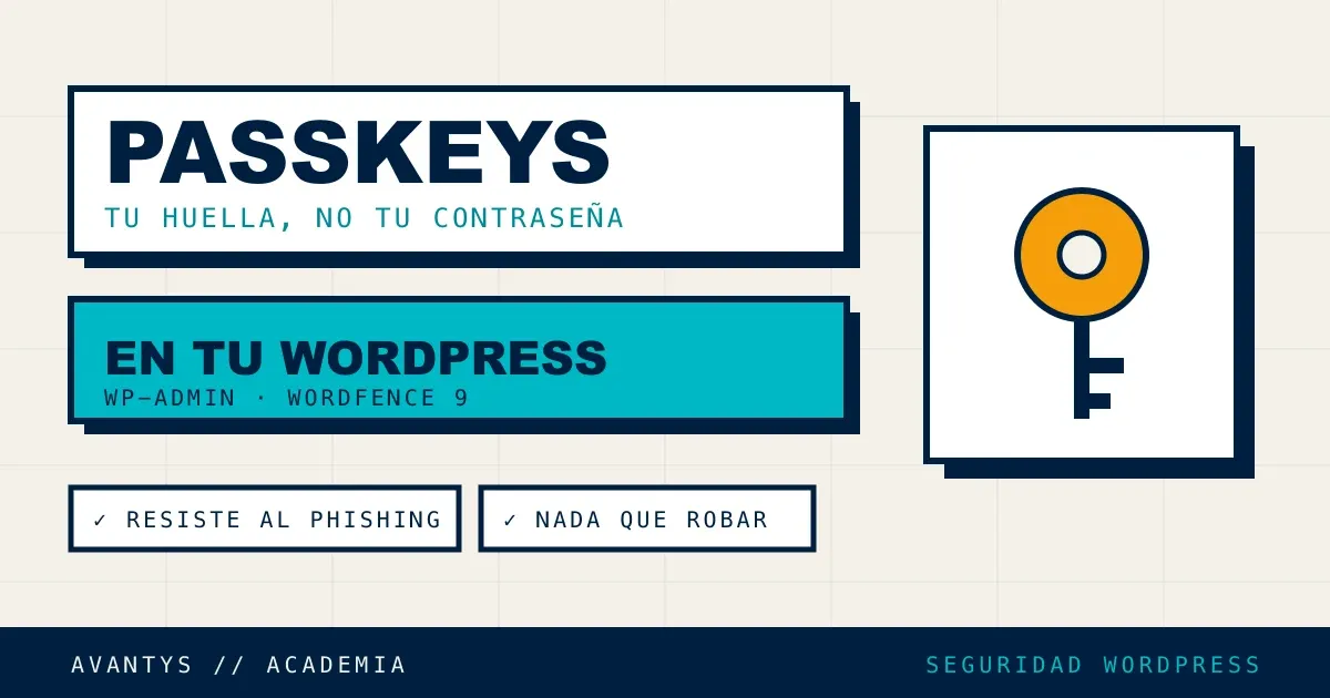 Passkeys en WordPress: qué son y por qué activarlas