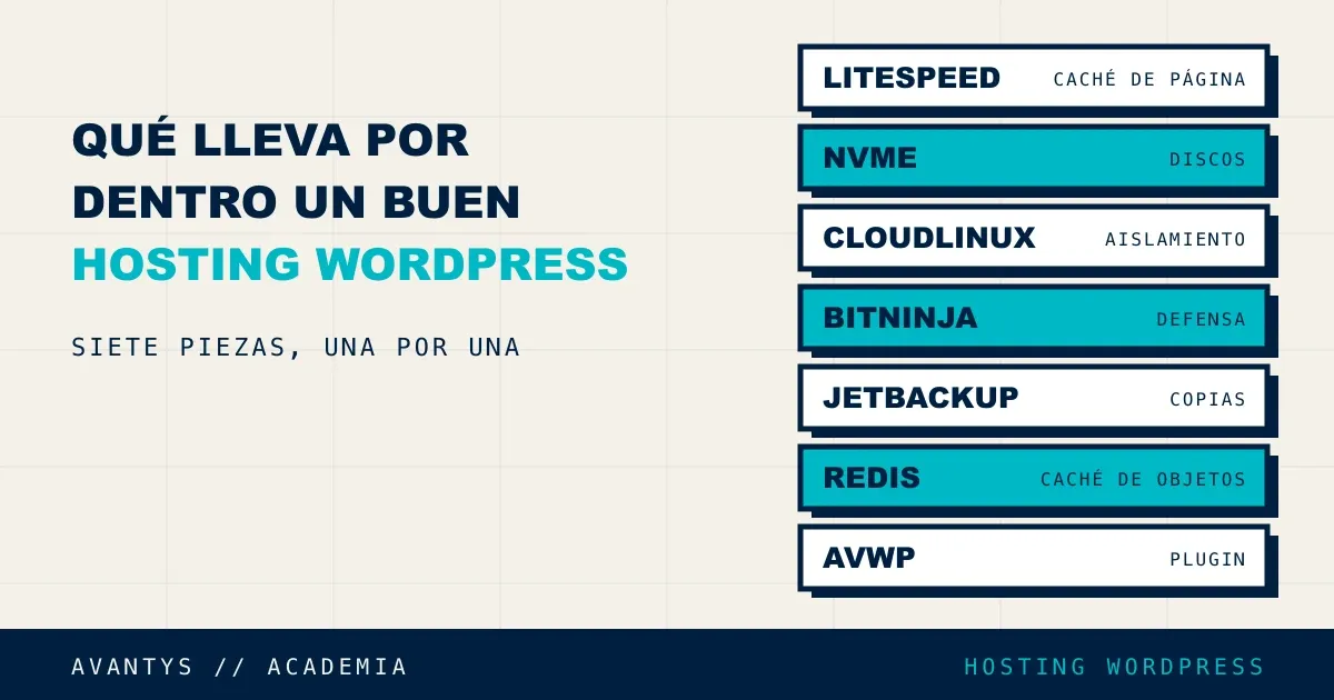 Qué lleva por dentro un buen hosting WordPress