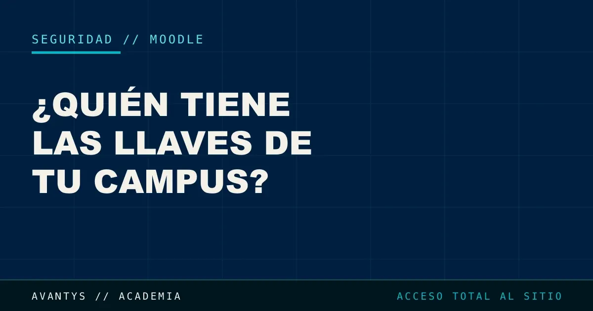 ¿Quién Es Administrador de tu Moodle?