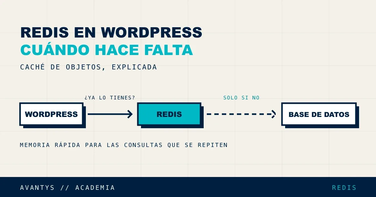 Redis en WordPress: cuándo hace falta