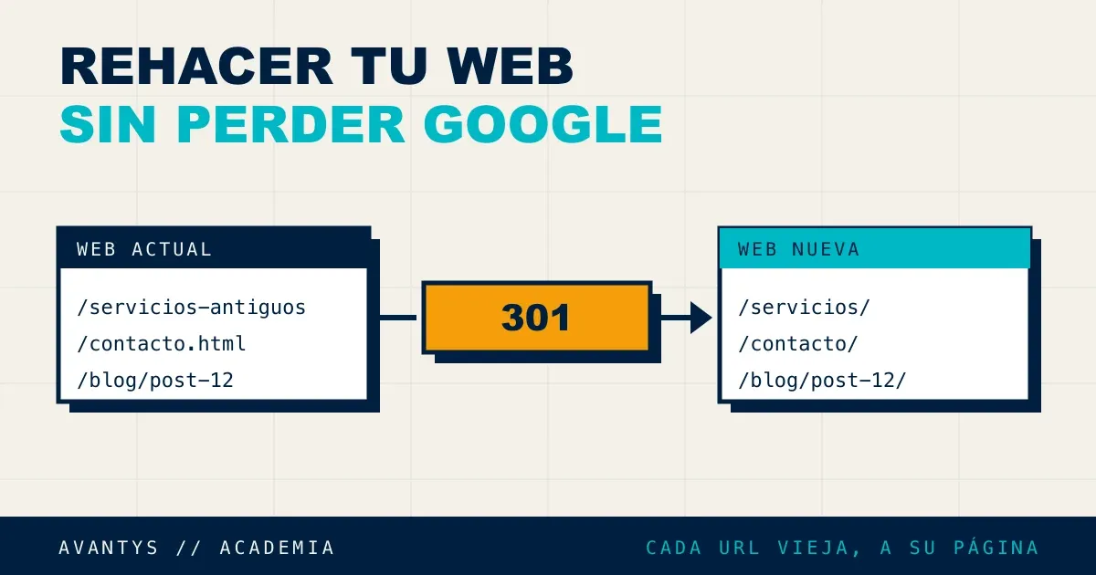 Cómo rehacer tu web sin perder tu posicionamiento en Google