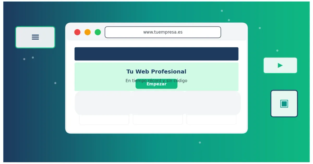 Guía completa para crear una página web profesional en 2026 con constructor web incluido