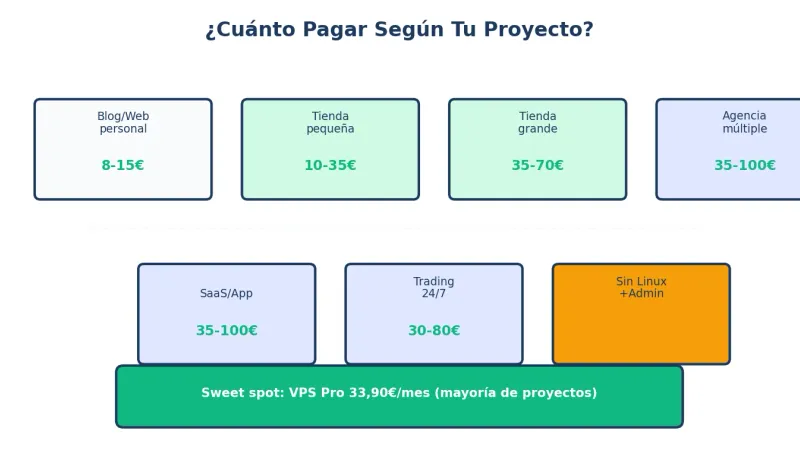 Cuánto pagar por un VPS según tu proyecto