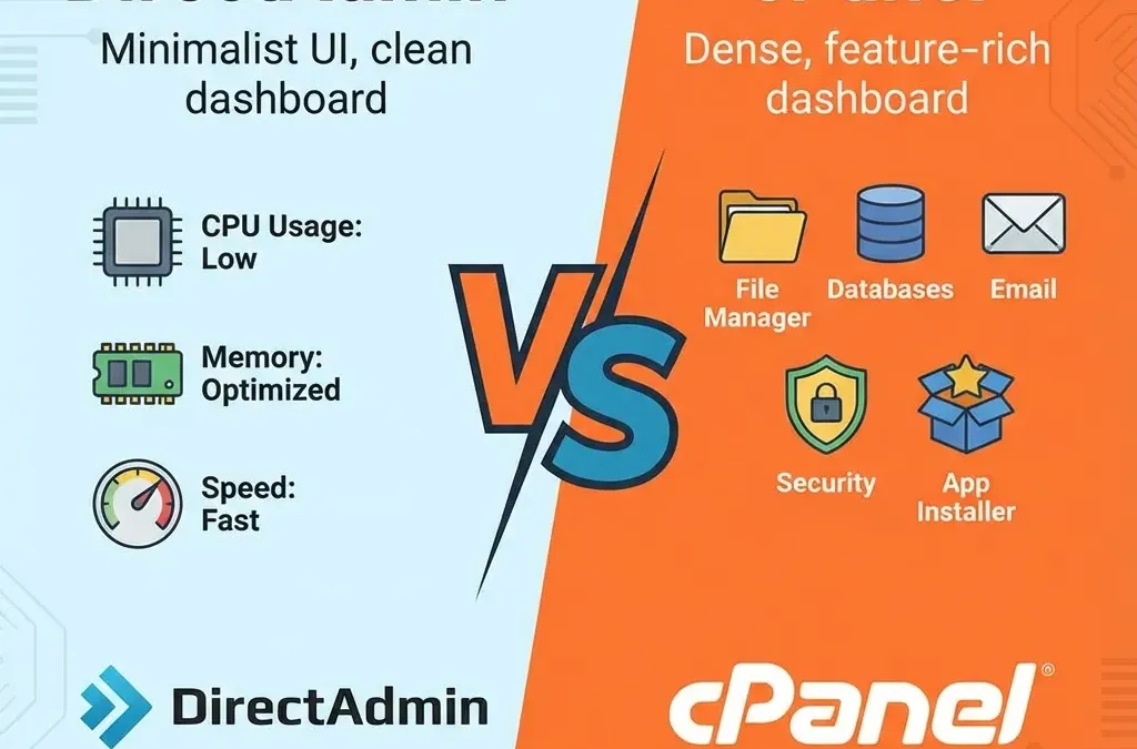 DirectAdmin vs cPanel: Cuál Elegir para tu VPS (2026)