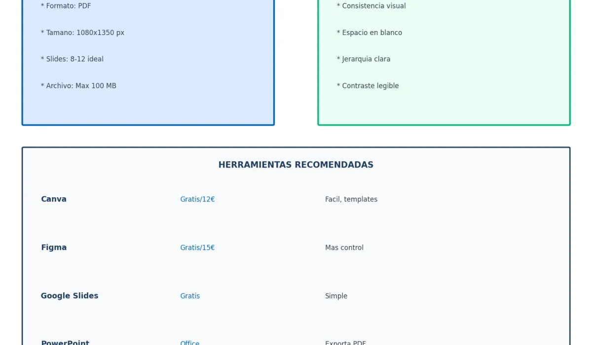 Claves de diseño para carruseles de LinkedIn