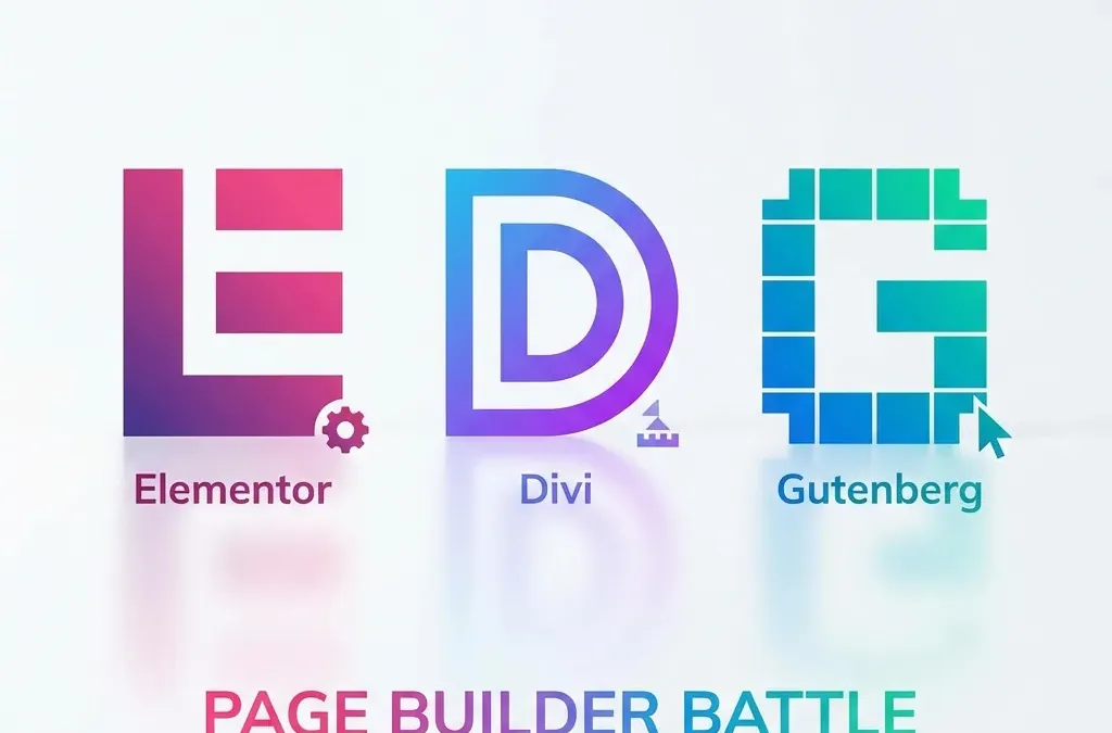 Elementor vs Divi vs Gutenberg: Comparativa 2026