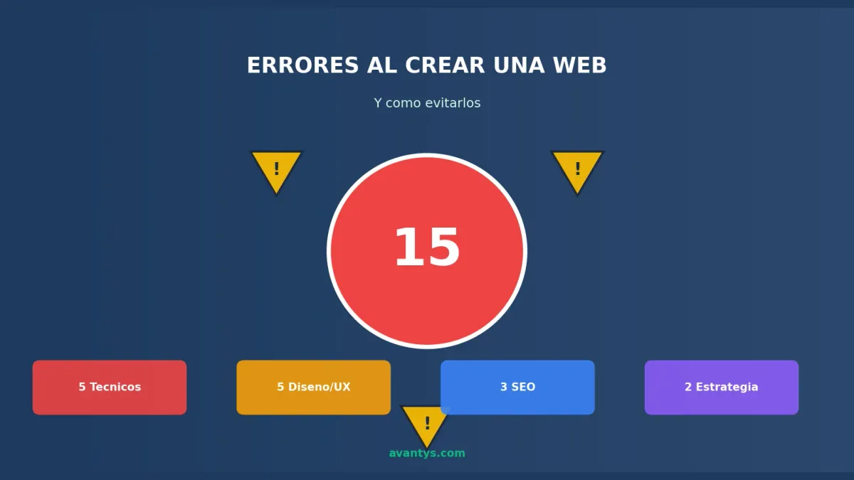 15 Errores al Crear una Página Web (y Cómo Evitarlos)