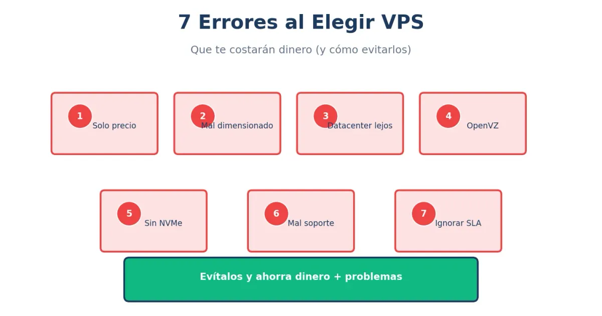 7 errores al elegir un VPS que te costarán dinero