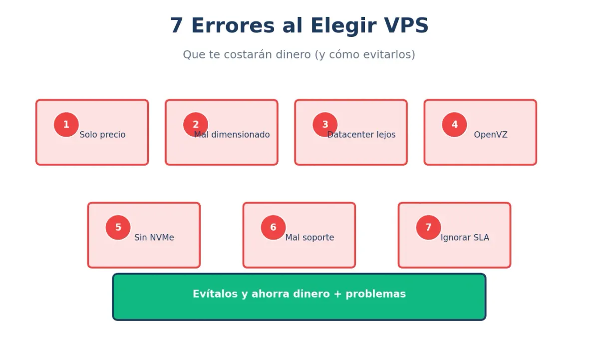 Cómo Elegir VPS: 7 Errores que Te Costarán Dinero