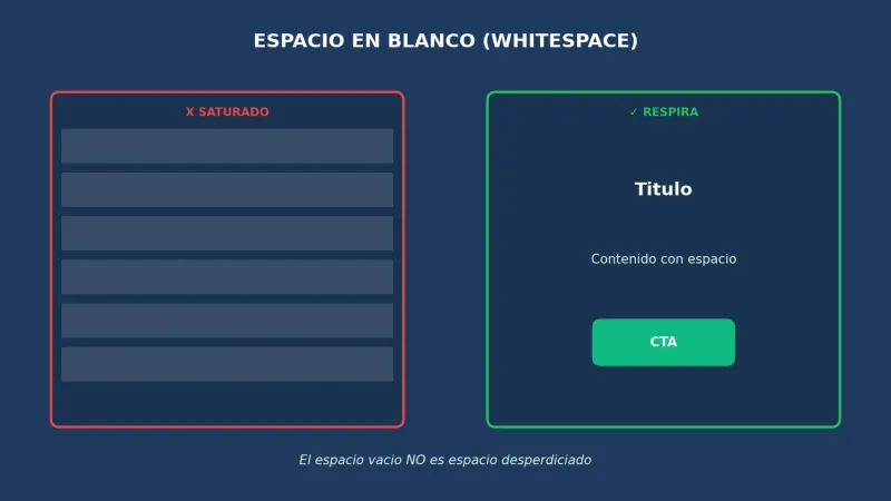 Uso correcto del espacio en blanco en diseño web