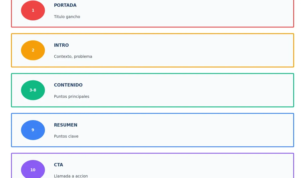 Estructura de un carrusel efectivo en LinkedIn