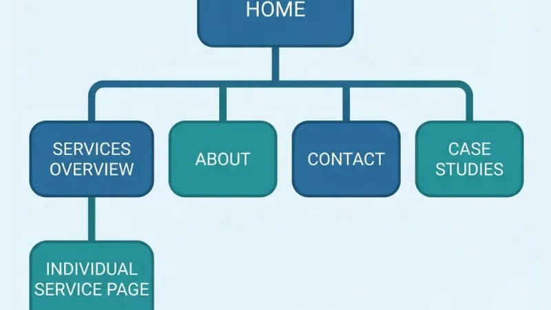 Estructura de una web de servicios profesionales