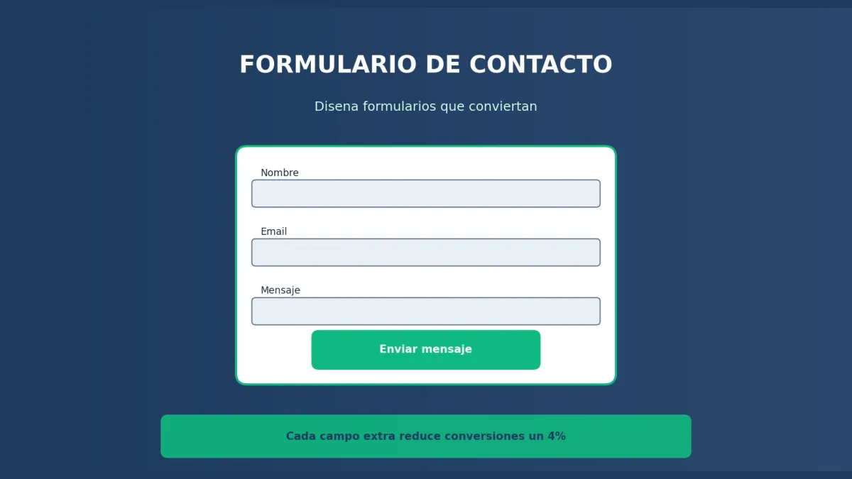 Cómo Diseñar un Formulario de Contacto que Funcione [2026]