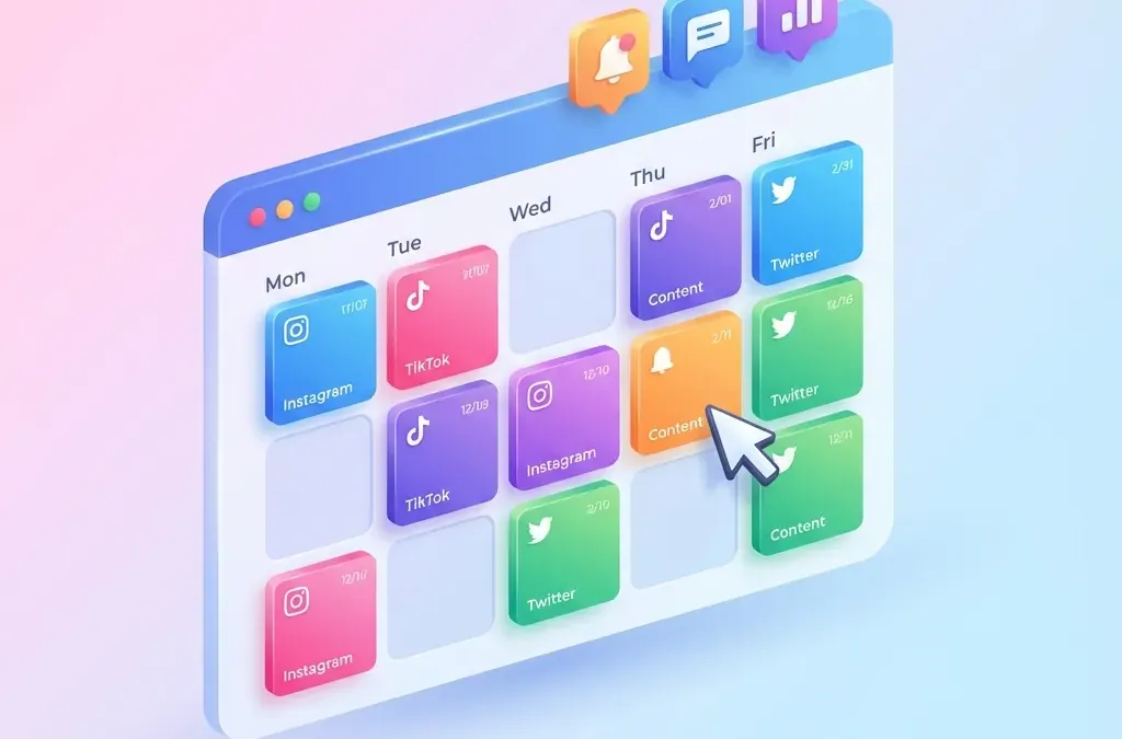 Cómo Crear un Calendario de Contenidos para Redes Sociales [Plantilla 2026]