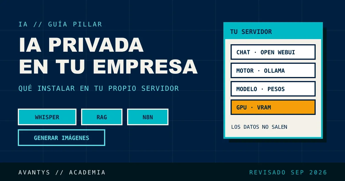 IA privada en tu empresa: qué instalar en tu propio servidor