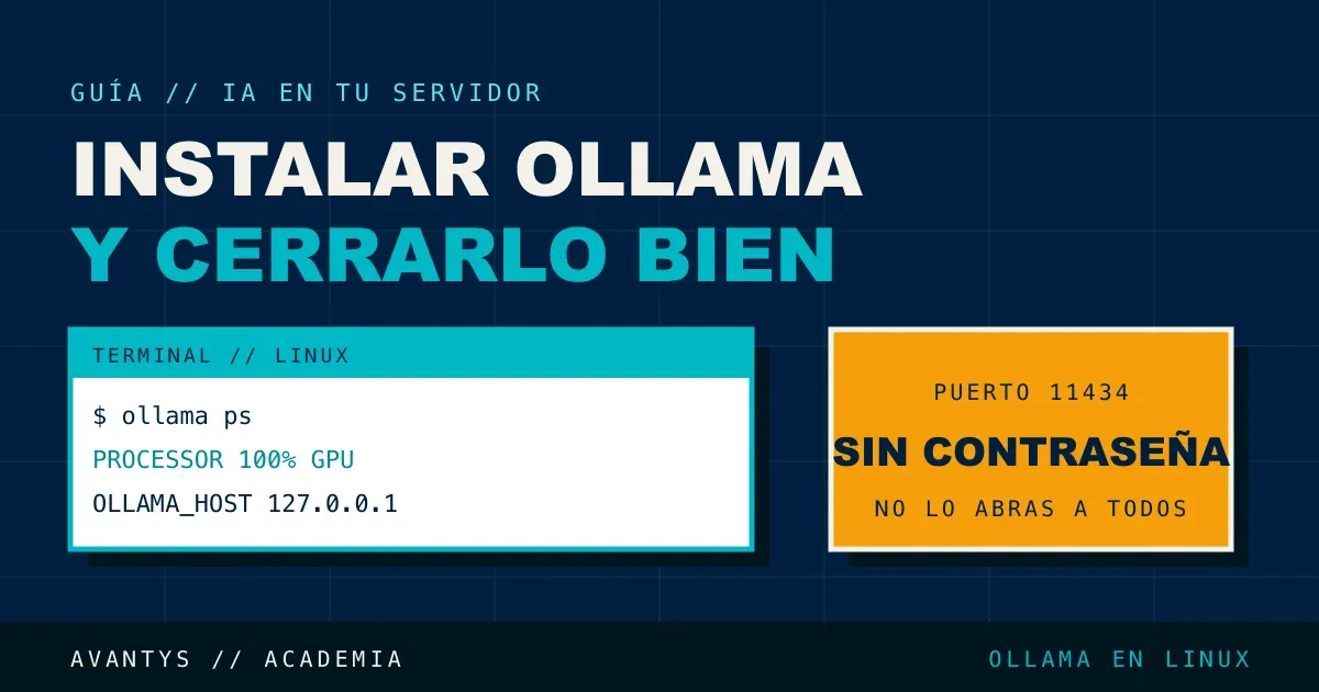 Cómo instalar Ollama en un servidor y cerrarlo a internet