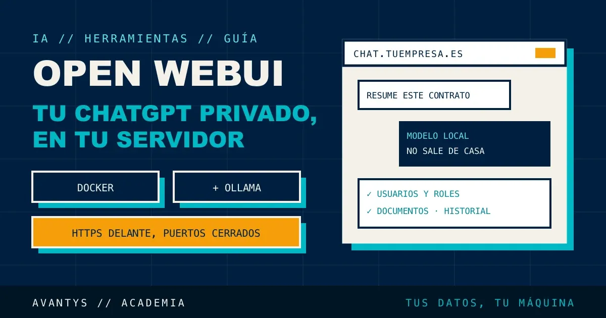 Open WebUI: cómo montar un ChatGPT privado para tu equipo