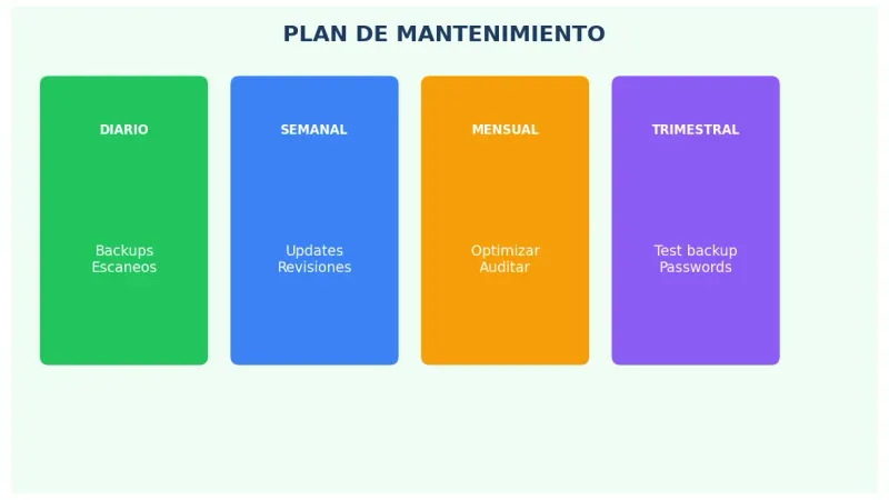Plan mantenimiento web