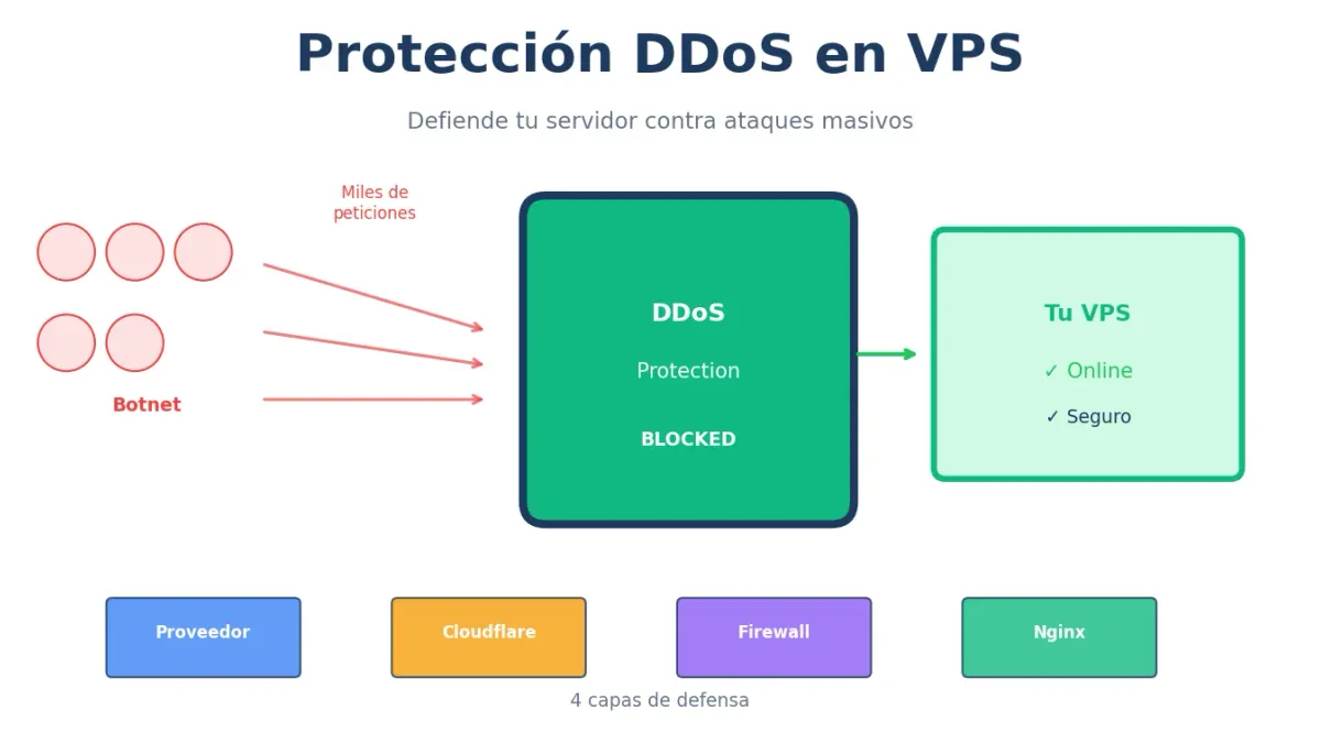 Protección DDoS en VPS: Guía Completa