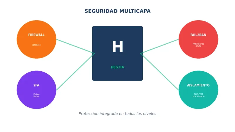 Seguridad y backups en HestiaCP