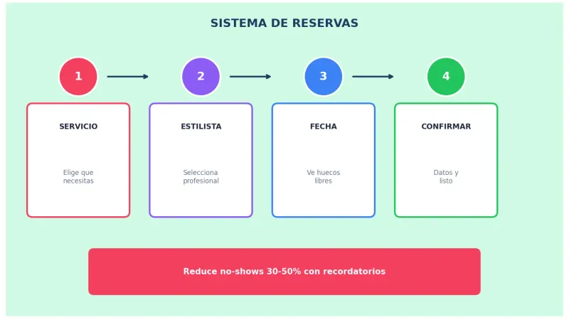 Sistema de reservas para peluquería