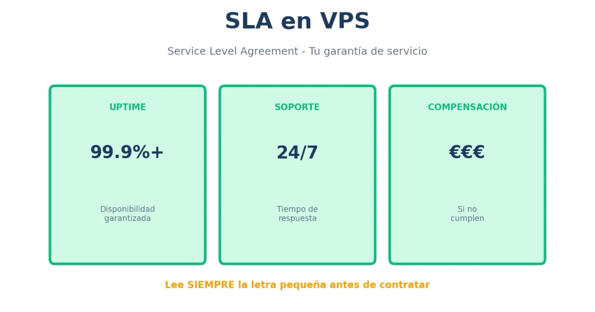 SLA en VPS - Qué significa y cómo te protege