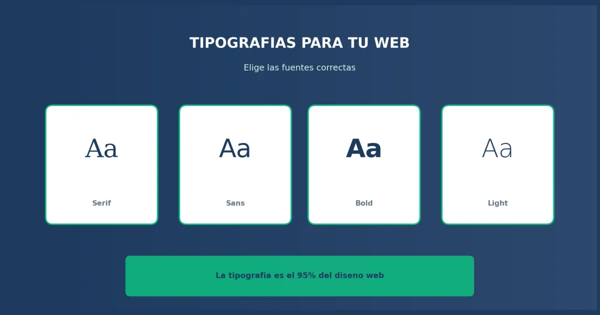 Guía para elegir las tipografías correctas para tu página web