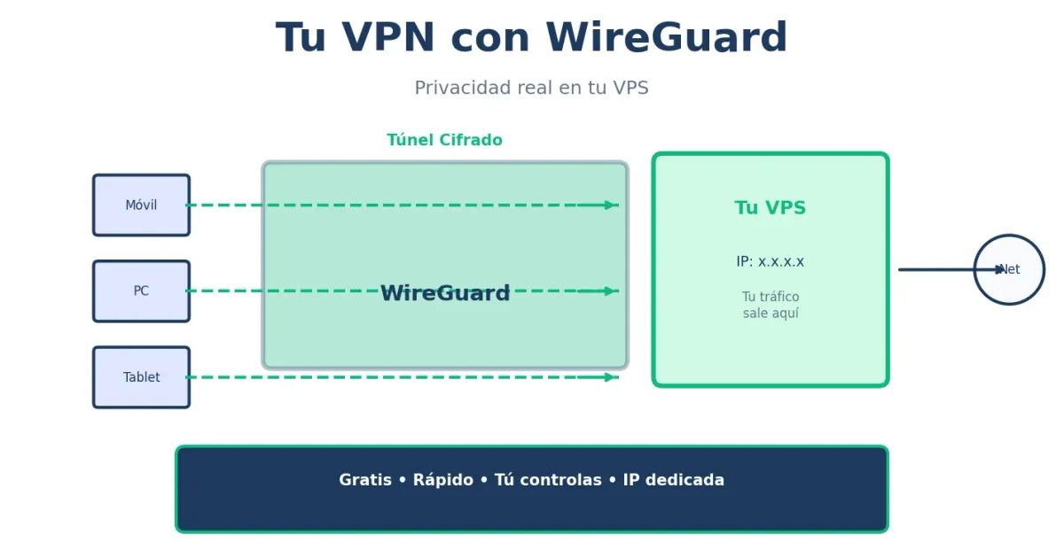 VPN con WireGuard en tu VPS