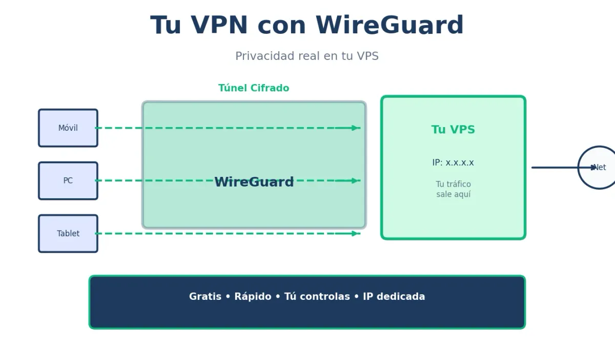 VPN en tu VPS con WireGuard: Guía Completa