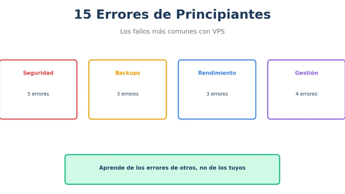 15 Errores de Principiantes con VPS (y Cómo Evitarlos)
