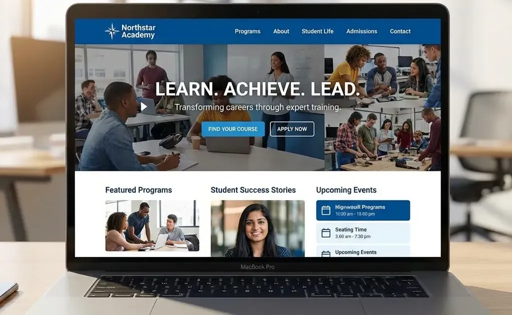 Cómo crear una web para academia o centro de formación