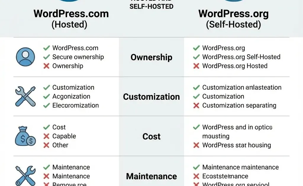 WordPress.com vs WordPress.org diferencias