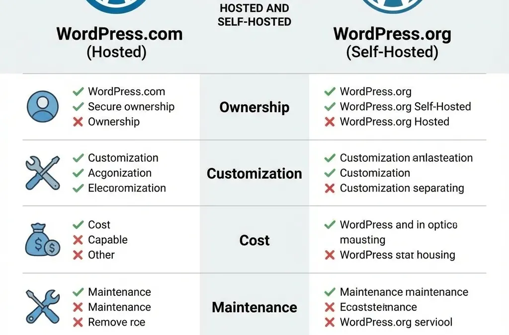 WordPress.com vs WordPress.org: Diferencias Clave [2026]